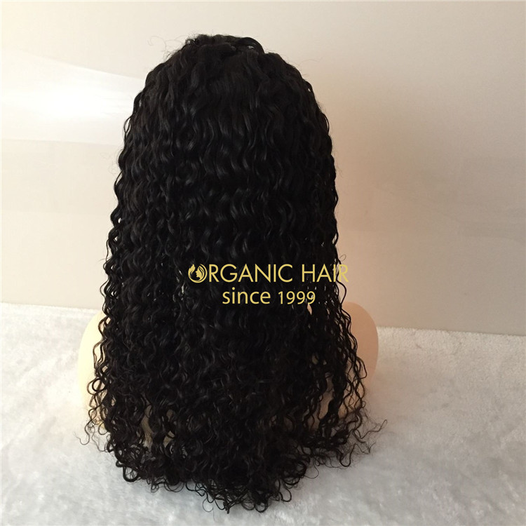 Top fashion best quality ocean wave Organic remy full lace wig A106